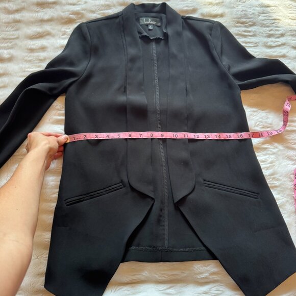 Lulu's Black Lightweight Blazer Jacket - Picture 14 of 15